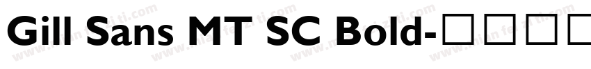 Gill Sans MT SC Bold字体转换
